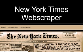 NY Times Web Scraper